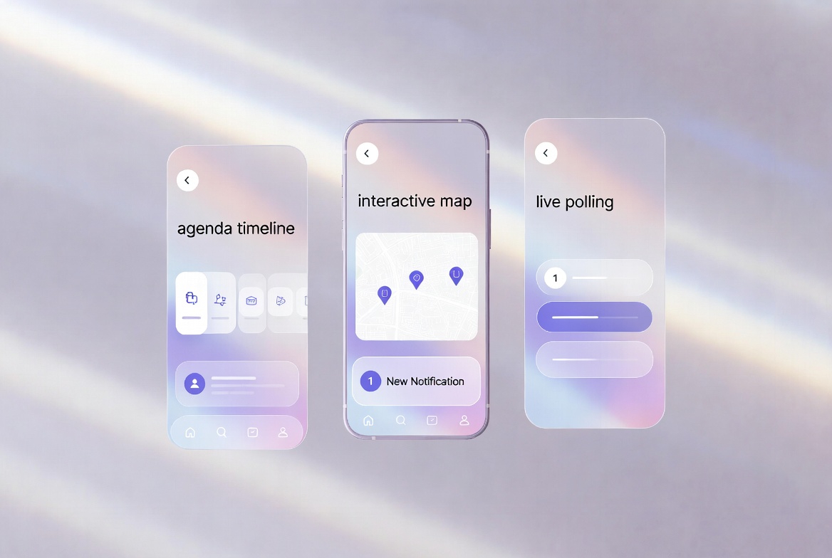 Event Mobile App — Floating Design